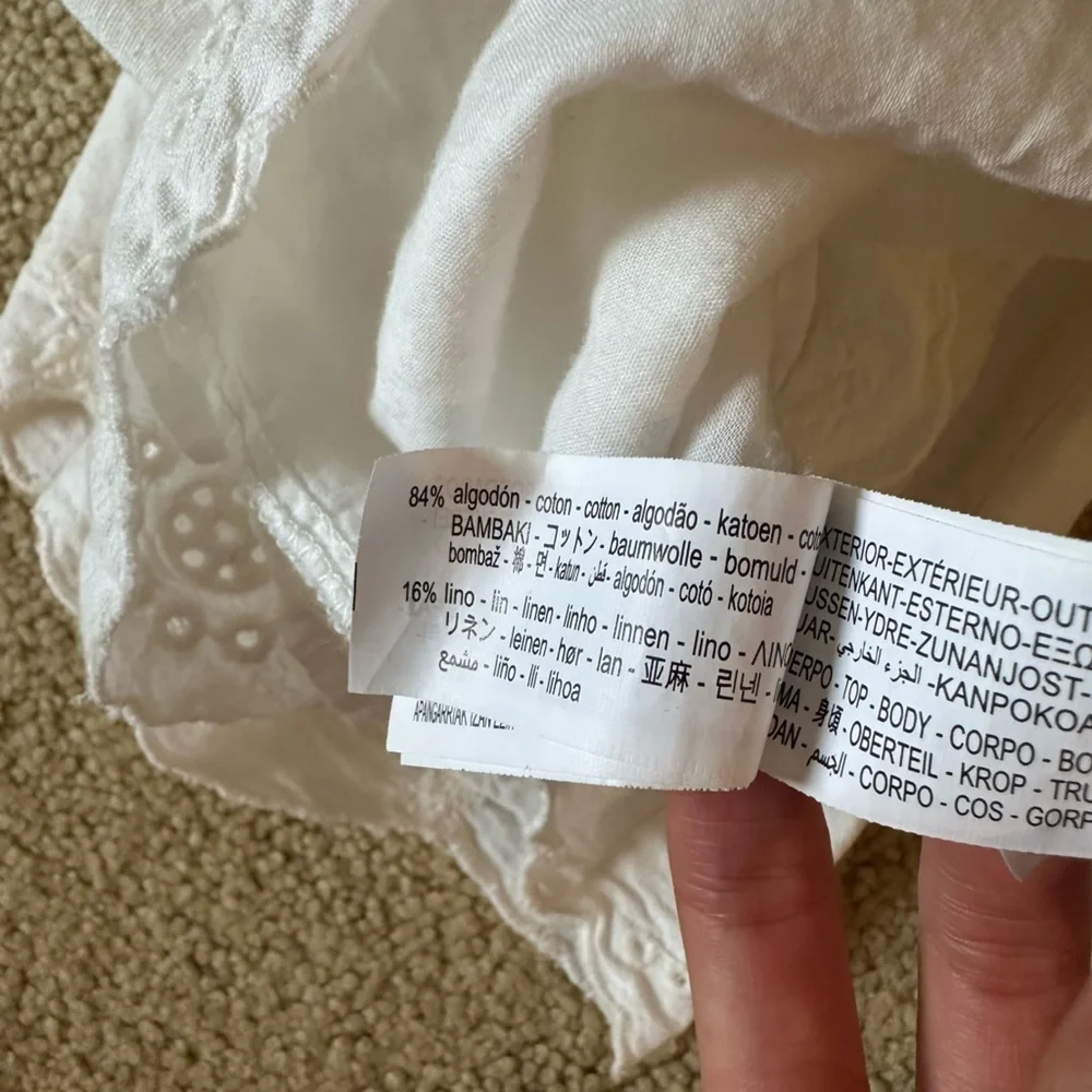 Zara White Lace Mini Dress - Picture 3 of 4